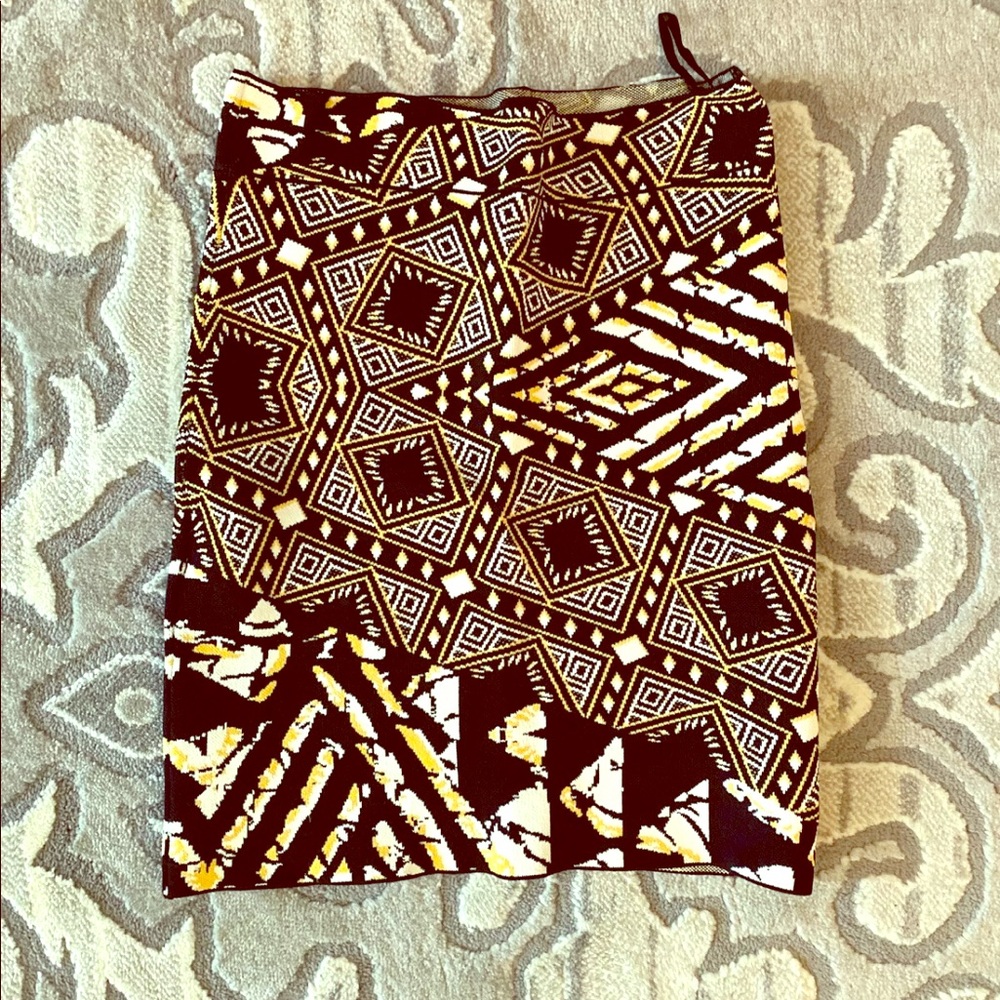 BCBG Aztec bandage skirt